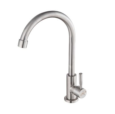 qualità  CLASSIC Style Kitchen Faucet Deck Mounted with 360 Degree Rotation and Stainless Steel fabbrica