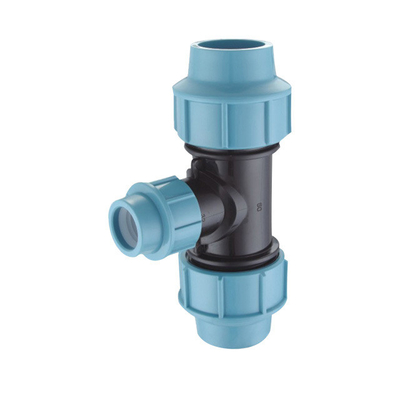 Fittings per tubi d'acqua Fittings HDPE Fittings DN 110 PP Fittings a compressione per l'approvvigionamento di acqua blu