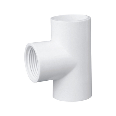 Fittings di tubi in PVC di colore bianco per bagno e modellazione personalizzata