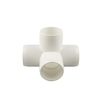 Fittings di tubi in PVC di colore bianco per bagno e modellazione personalizzata