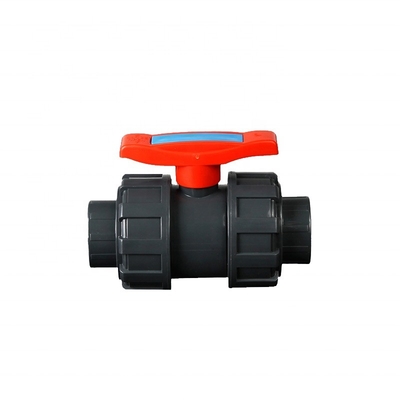 Spessore standard 2 pollici di plastica doppia True Union PVC valvole a sfera con maniglia ABS