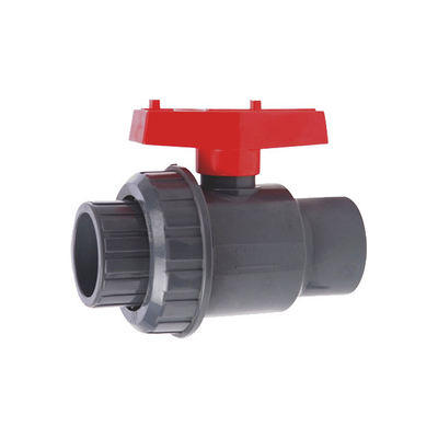 Spessore standard 2 pollici di plastica doppia True Union PVC valvole a sfera con maniglia ABS