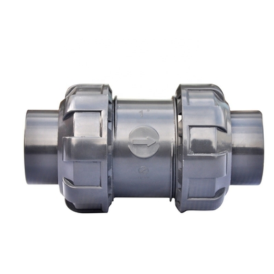 Spessore standard 2 pollici di plastica doppia True Union PVC valvole a sfera con maniglia ABS