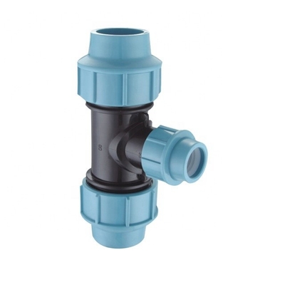 20-110MM PN16 Spagna Tipo PP Compressione Tee Drip Fitting Forgiato con connessione flange