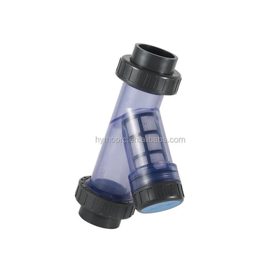 Trasparente 1 pollice PVC Y-Strainer Prodotto da Secondo ASTM/DIN/ASNZ/JIS Standard