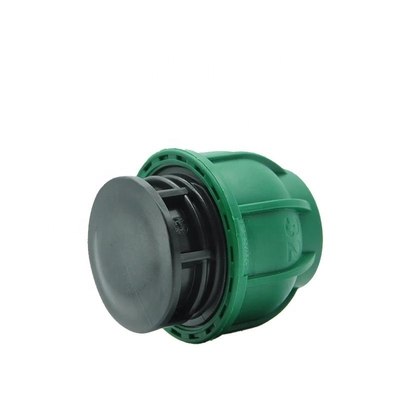 Plastico per irrigazione a goccia PP Tee Compressione con tecnica forgiata e testa rotonda
