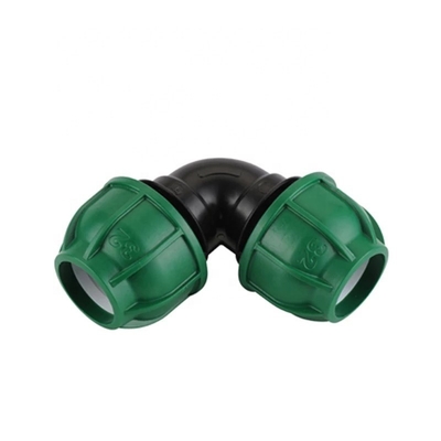 Plastico per irrigazione a goccia PP Tee Compressione con tecnica forgiata e testa rotonda