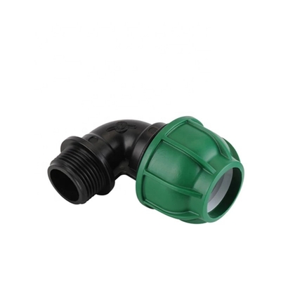 Plastico per irrigazione a goccia PP Tee Compressione con tecnica forgiata e testa rotonda