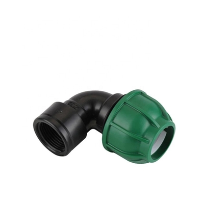 Plastico per irrigazione a goccia PP Tee Compressione con tecnica forgiata e testa rotonda