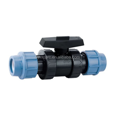 32 mm Colore blu Fittings e valvole di compressione PP per irrigazione Bianco Grigio