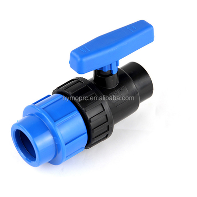32 mm Colore blu Fittings e valvole di compressione PP per irrigazione Bianco Grigio