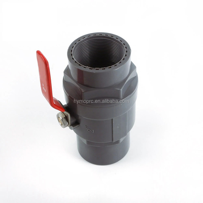Valvola a sfera in PVC generale 1/2 con maniglia in acciaio e pressione di 1,0 MPA Standard ASTM/DIN/ASNZ/JIS