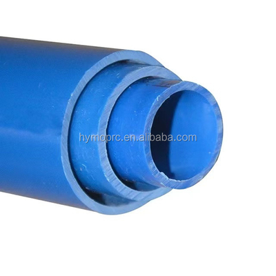 Collegamento adesivo tubo in PVC da 2 pollici per l' approvvigionamento idrico a forma rotonda blu