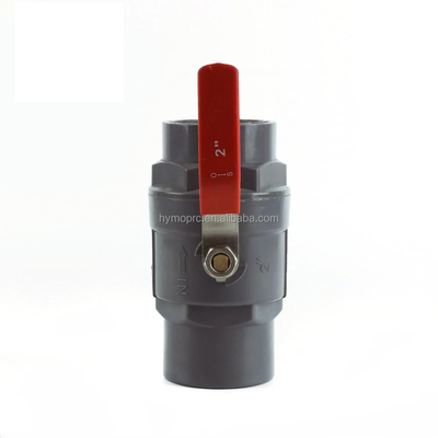 Valvola a sfera in PVC generale 1/2 con maniglia in acciaio e pressione di 1,0 MPA Standard ASTM/DIN/ASNZ/JIS