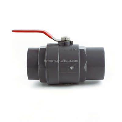 Valvola a sfera in PVC generale 1/2 con maniglia in acciaio e pressione di 1,0 MPA Standard ASTM/DIN/ASNZ/JIS