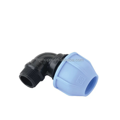 20-110MM Fittings di compressione in HDPE PP di tipo italiano Accoppiamento parziale per tubi di approvvigionamento idrico e irrigazione
