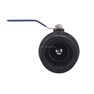 Personalizza Valvola a sfera in PVC in colore nero da 1,5 pollici con servizio e materiale OEM