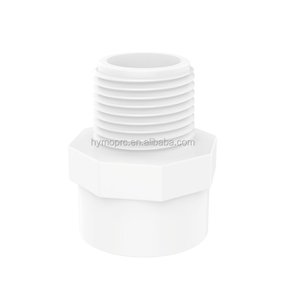 STANDARD Spessore fabbrica colore bianco Sch40 UPVC PVC tubo adattatore maschio
