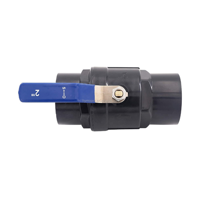 Personalizza Valvola a sfera in PVC in colore nero da 1,5 pollici con servizio e materiale OEM