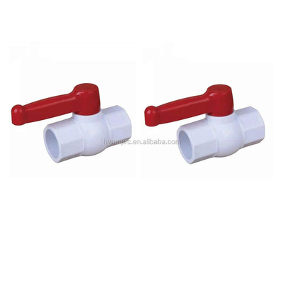 1.0MPA PVC Valvola a sfera Socket 11/2 2 pollici ABS Maniglia diretta a filo ANSI BS Valvola