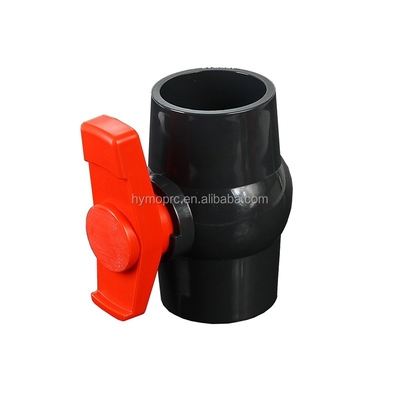 Valvola a sfera in PVC da 2 pollici con maniglia di barca fabbricata secondo gli standard ASTM e DIN Ideale