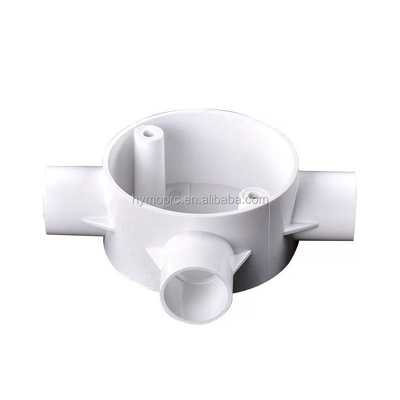 Fittings per condotti in PVC bianco di spessore standard per soluzioni di cablaggio elettrico durevoli