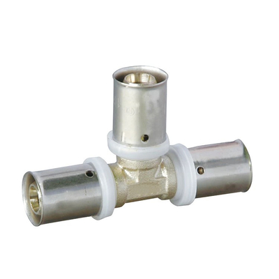 Fittings per presse in ottone PEX AL PEX da 16 mm per collegamenti di tubi d'acqua di lunga durata