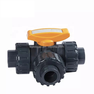 DN50 Valvola a sfera a 3 vie in PVC fabbricata da fornitori leader per la categoria Valvole a sfera