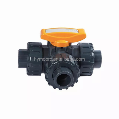 DN50 Valvola a sfera a 3 vie in PVC fabbricata da fornitori leader per la categoria Valvole a sfera