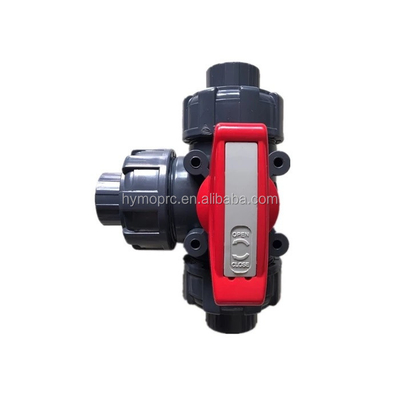DN50 Valvola a sfera a 3 vie in PVC fabbricata da fornitori leader per la categoria Valvole a sfera