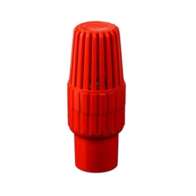1 pollice di PVC Valvola per piedi Valvola a sfera di colore rosso con colore grigio bianco da parte dei leader del settore