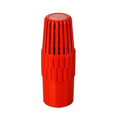 1 pollice di PVC Valvola per piedi Valvola a sfera di colore rosso con colore grigio bianco da parte dei leader del settore