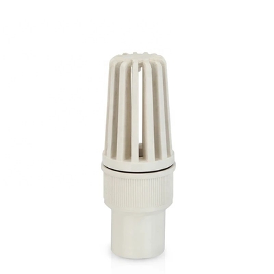 1 pollice di PVC Valvola per piedi Valvola a sfera di colore rosso con colore grigio bianco da parte dei leader del settore