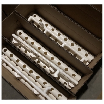 Sistema idroponico di tubi in PVC rotondo di colore bianco da 63 mm a 75 mm con le esigenze del compratore B2B in mente