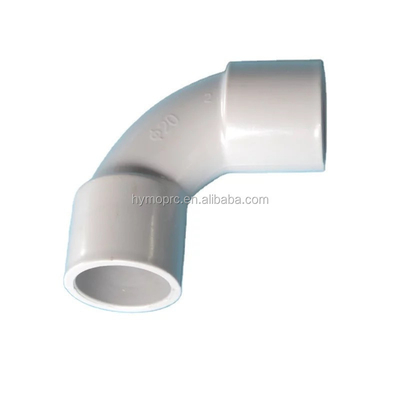 Fittings elettrici in PVC da 20 mm a 25 mm in colore bianco con spessore standard