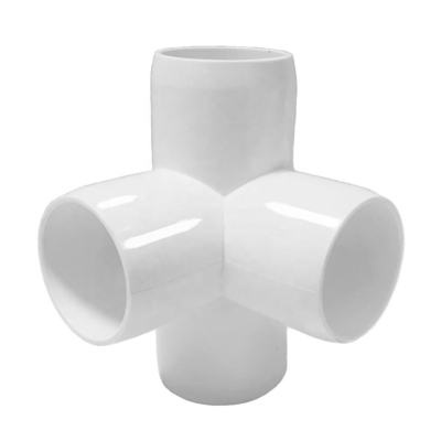 ASTM Standard 3/4 Inch 3 Way Corner Connector Joint Elbow PVC Pipe Fittings per idraulici