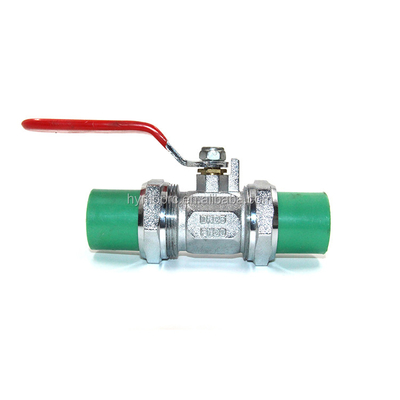 Valvola a sfera di 32 mm PPR fabbricata da PPR Valve e Standard ASTM/DIN/ASNZ/JIS OEM