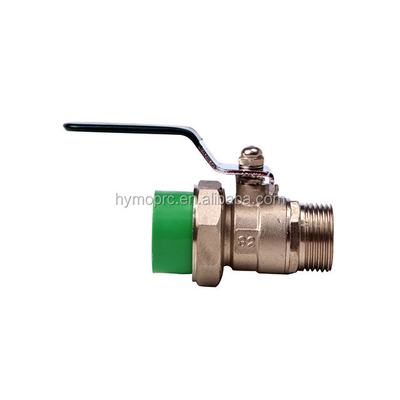 Valvola a sfera di 32 mm PPR fabbricata da PPR Valve e Standard ASTM/DIN/ASNZ/JIS OEM