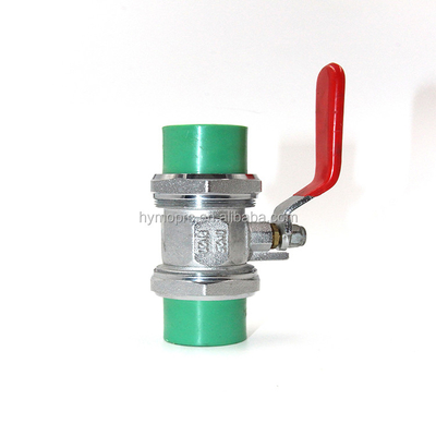 Valvola a sfera di 32 mm PPR fabbricata da PPR Valve e Standard ASTM/DIN/ASNZ/JIS OEM
