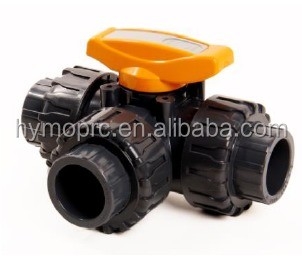 Servizio di lavorazione stampaggio PP sfera 3 Way Valve 1,5 pollici per plastica piscina