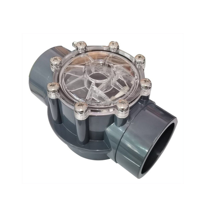 Valvola di controllo a sfera in PP per pompe a pozzo ad alta pressione Materiale idraulico 1/2 &quot;-4&quot; colore grigio