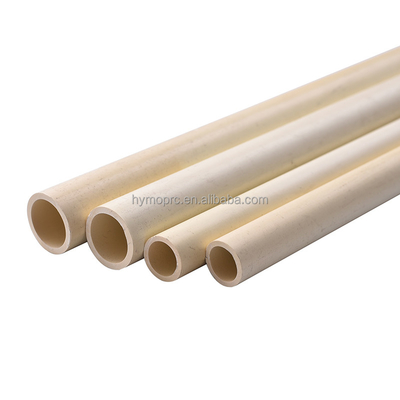 OEM ODM PVC CPVC tubi di 1 pollice di diametro per l'approvvigionamento idrico Cream campioni senza colore