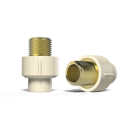 Lunghezza standard Valvola a sfera in CPVC Crema colore Fittings per tubi in CPVC con offerta di campione gratuito