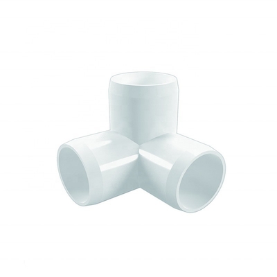 ASTM Standard 3/4 Inch 3 Way Corner Connector Joint Elbow PVC Pipe Fittings per idraulici
