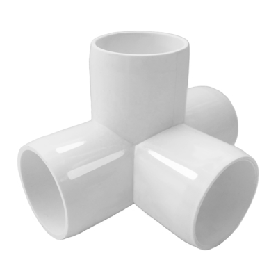 ASTM Standard 3/4 Inch 3 Way Corner Connector Joint Elbow PVC Pipe Fittings per idraulici
