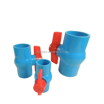 ANSI Plastico idraulico con spessore standard 1&quot; ANSI PVC Valvola a sfera Blu 1/2 presa