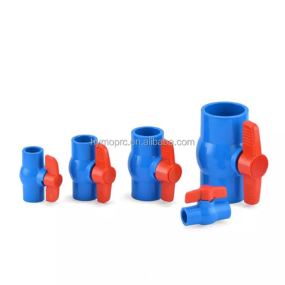 ANSI Plastico idraulico con spessore standard 1&quot; ANSI PVC Valvola a sfera Blu 1/2 presa