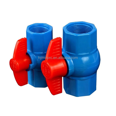 ANSI Plastico idraulico con spessore standard 1&quot; ANSI PVC Valvola a sfera Blu 1/2 presa