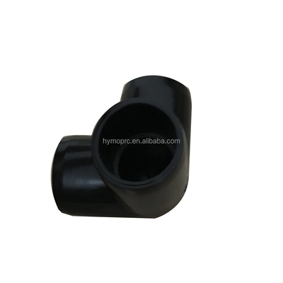 PVC nero 3-way gomito per 1/2 &quot;a 1&quot; raccordi per tubi personalizzabili OEM ODM
