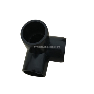 PVC nero 3-way gomito per 1/2 &quot;a 1&quot; raccordi per tubi personalizzabili OEM ODM